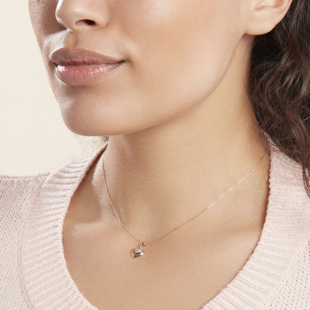 Collier Liana Or Rose Diamant