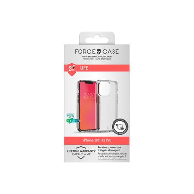 Force Case Life - coque de protection pour Iphone 13 Pro - transparent