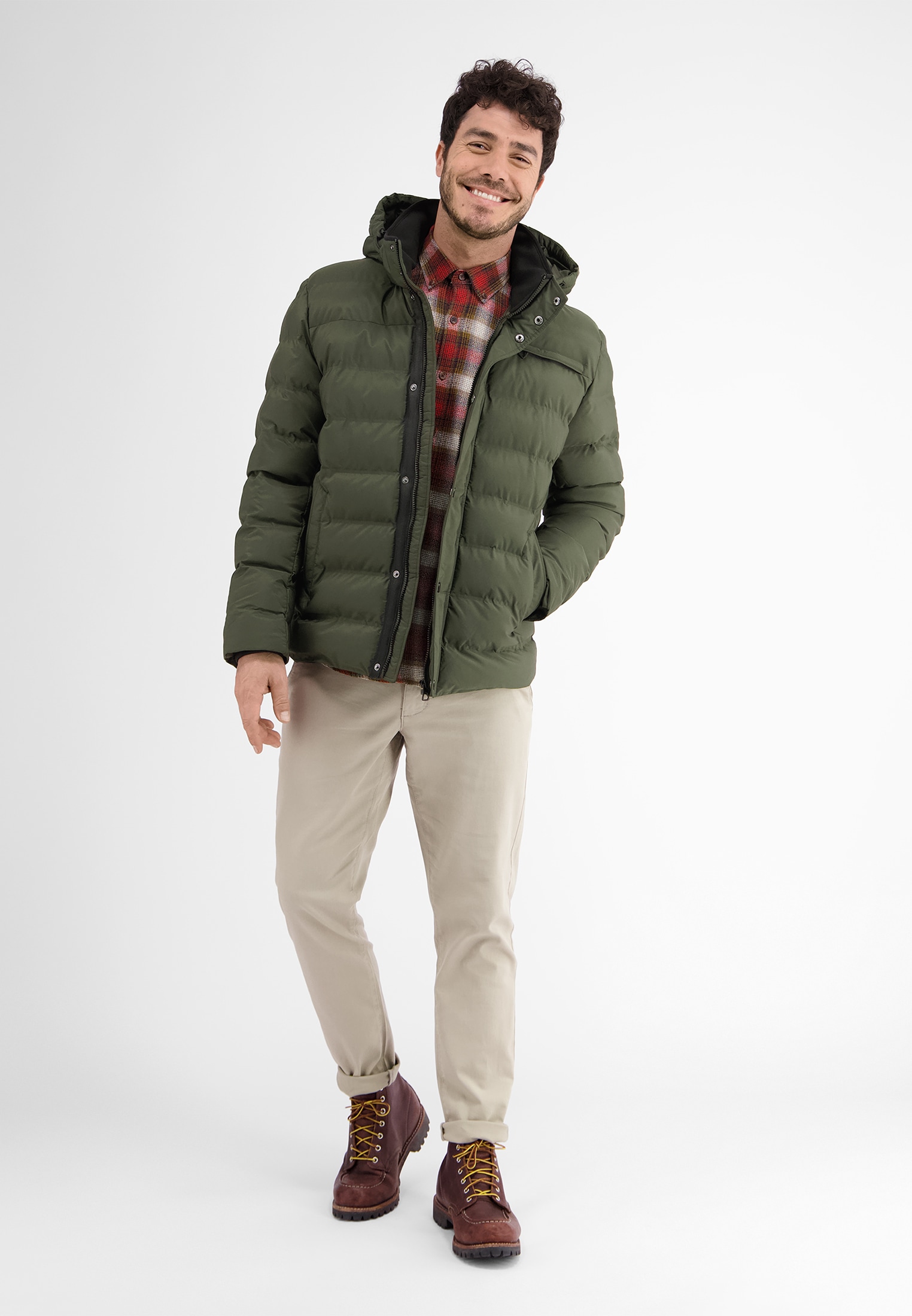 LERROS Steppjacke »LERROS Kapuzenjacke« mit Kapuze