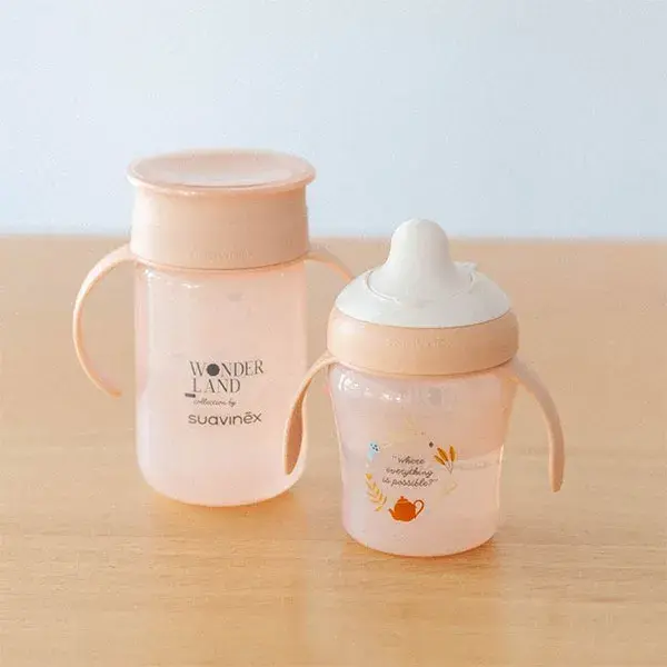 Suavinex, Wonderland, Tasse 360° +12mois - Wonderland Rose - 340ml
