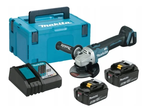 Makita DGA504RTJ - Vinkelkværn - ledningfri - 125 mm - 2 batterier - 18 V