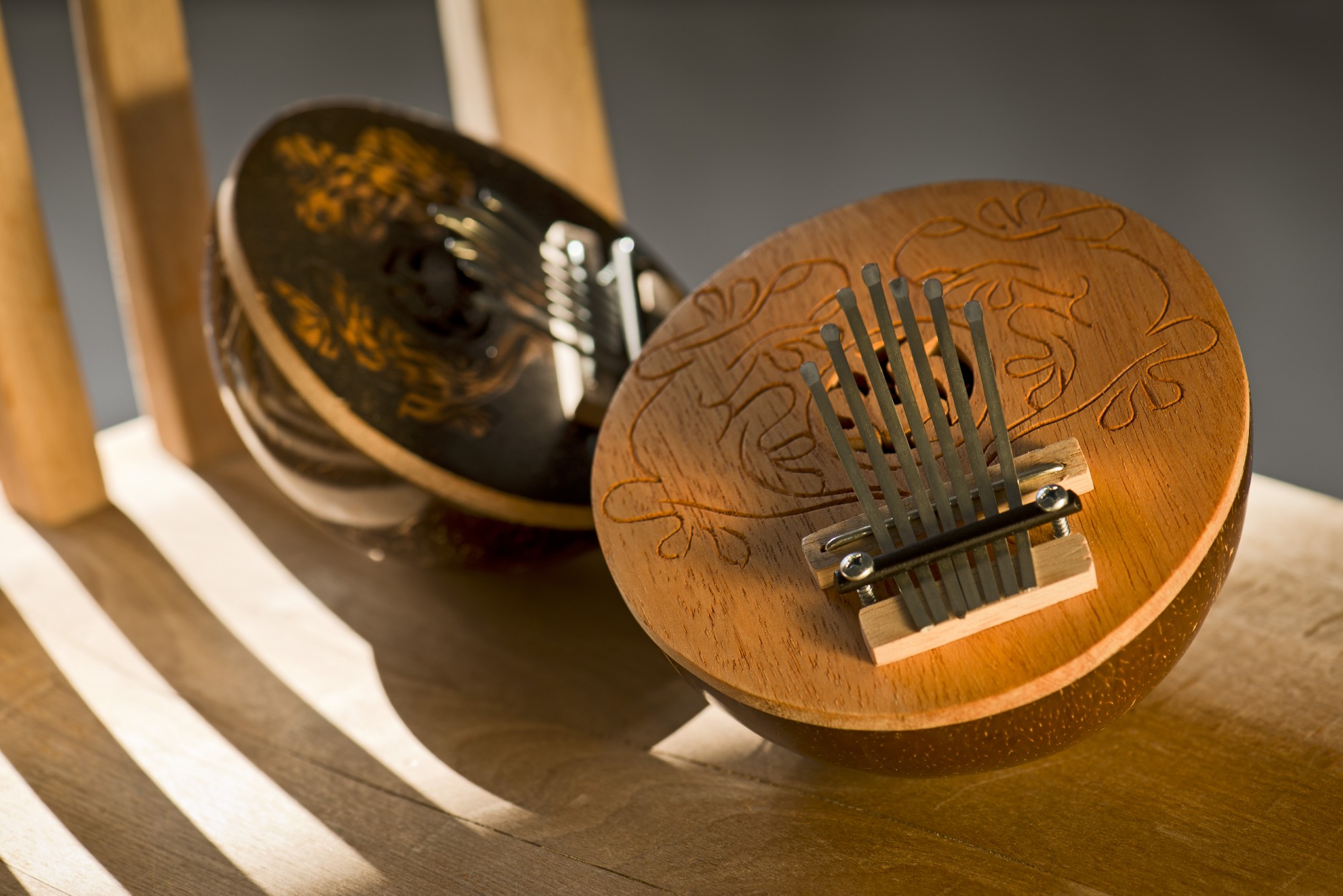 Kalimba aus Kokosnuss & Bambus, klein, Ø 13 cm günstig bestellen