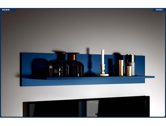 OTITEC - Etagère murale Étagère murale - h.23 x l.120 x p.22 cm - marin