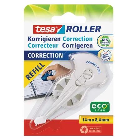 tesa Korrekturroller Nachfüllkassette14mx 8,4mm ecoLogo