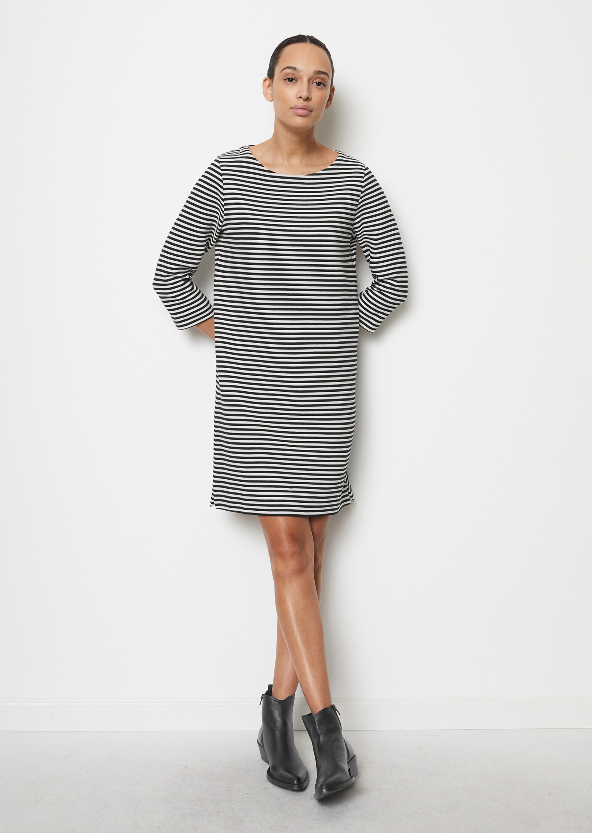Jerseykleid loose aus Ottoman-Jersey
