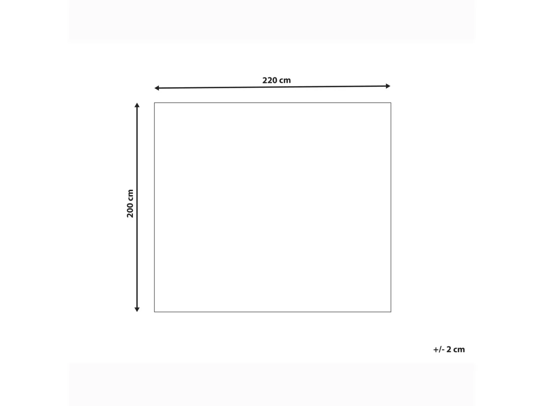 Couvre-lits RAGALA Coton 200 x 220 cm Gris foncé