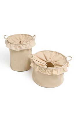 Alice & Fox DEMI Oppbevaringskurver 2-Pakk, Beige Linen