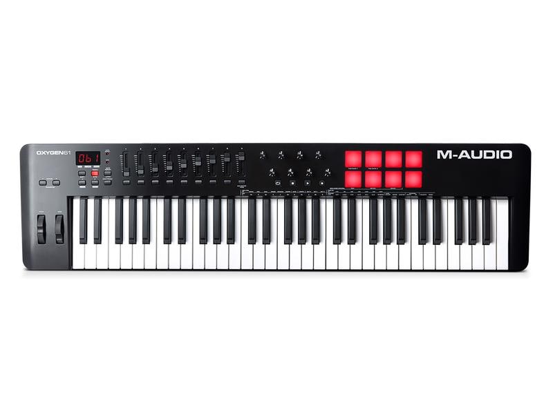 M-Audio Keyboard Controller Oxygen 61 MKV 61-Tasten USB-MIDI Controller mit Smart-Kontrollen und Auto-Mapping