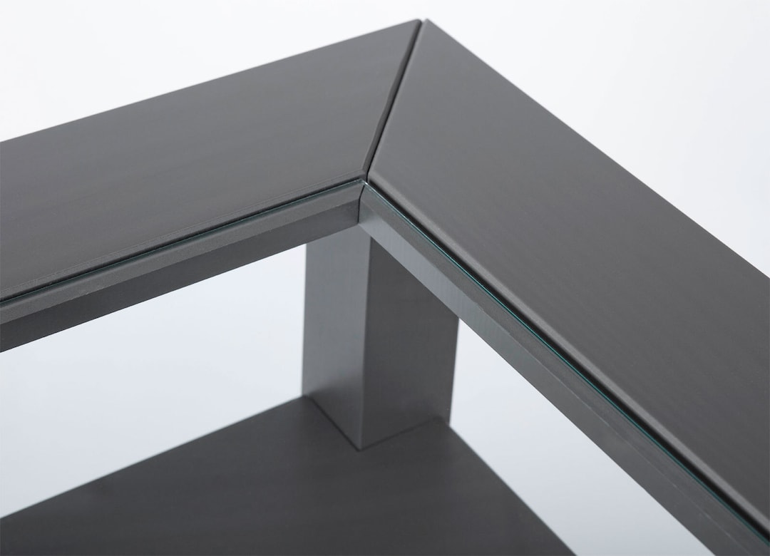 Couchtisch MILO 115x45x60 cm Massivholz Kiefer grau
