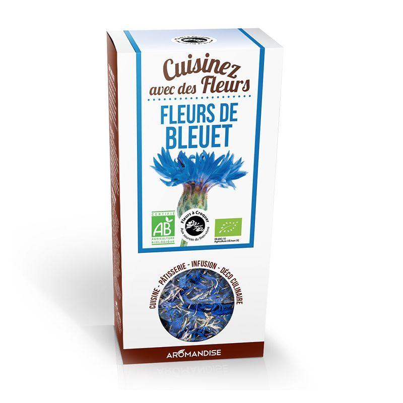 Fleurs comestibles bio - Fleurs de Bleuet 15 g Aromandise