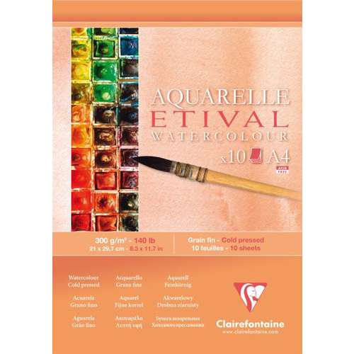 Clairefontaine ETIVAL Aquarellblock 300 g, feinkörnig