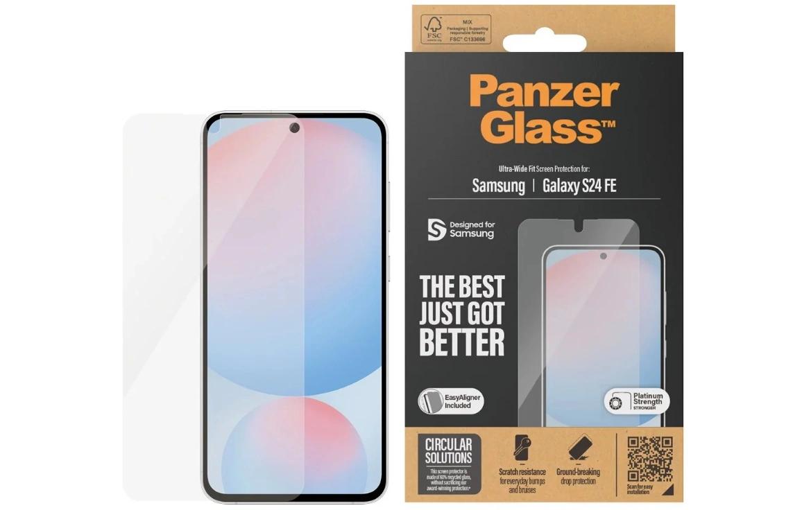 Displayschutz Ultra Wide Fit Galaxy S24 FE mit ApplicatorDisplay-Schutzfolie für das Samsung Galaxy S24 FE