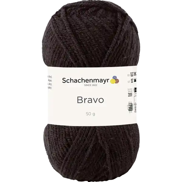 Wolle SMC Bravo 50 g schwarz