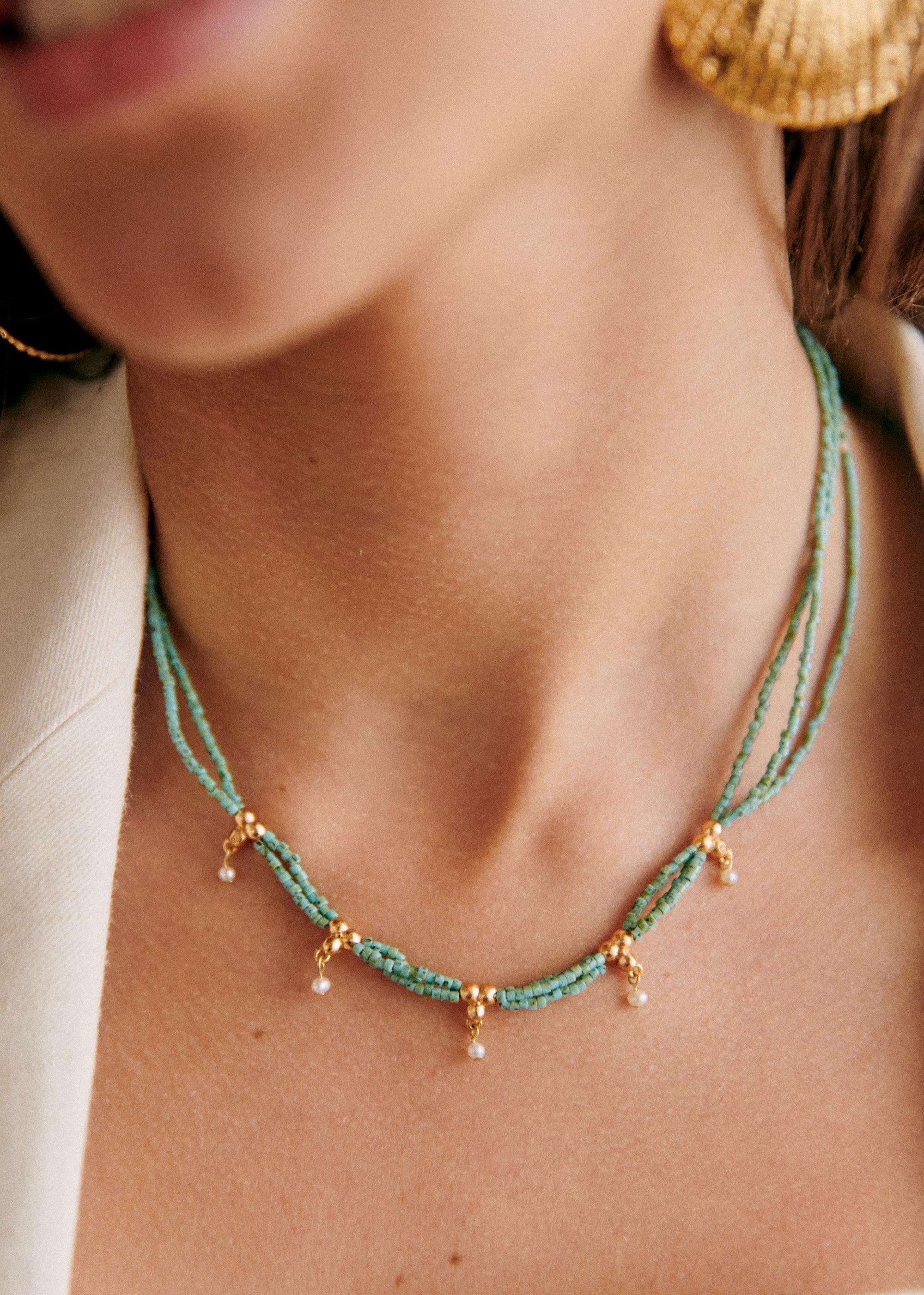 Collier Billie - Turquoise doré - E-SHOP/BIJOUX Colliers 5905816