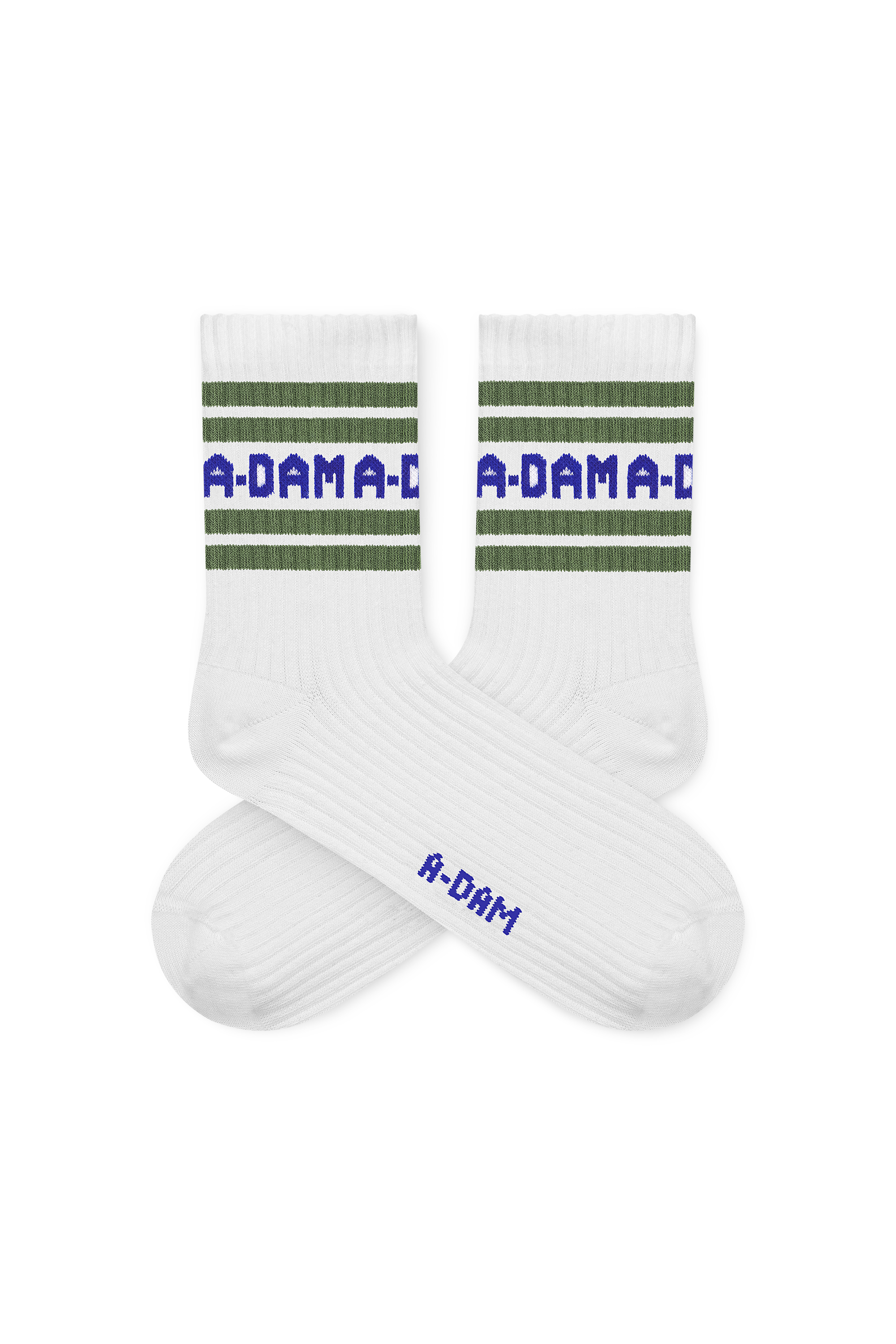 White A-dam Striped