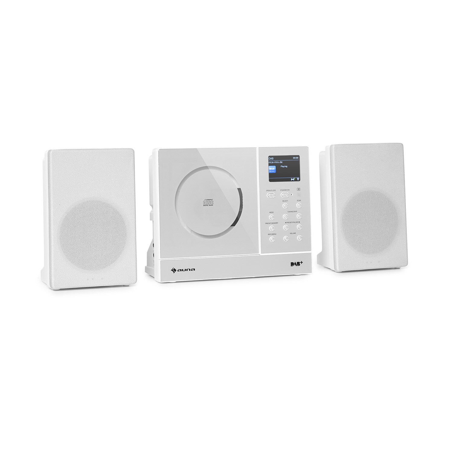Connect Vertical Internetradio 2x5 Watt RMS CD IR/UKW/DAB+ Spotify BT