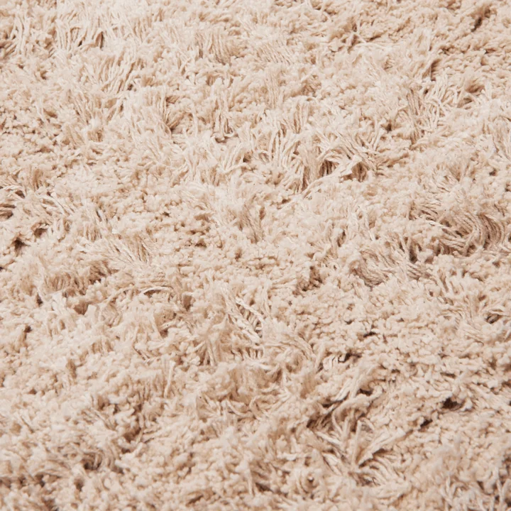 Ferm Living - Amass Hochflor Läufer, 50 x 70 cm, white pepper