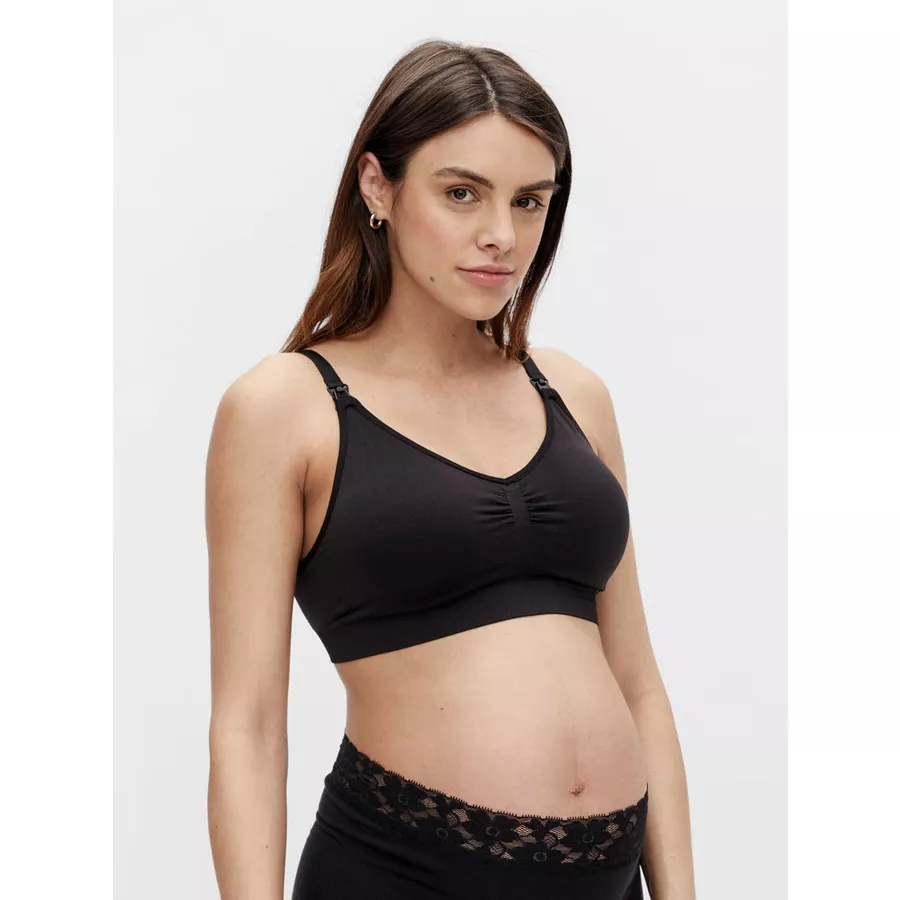 mama;licious Still-BH MLILJA 2er-Pack beigeschwarz