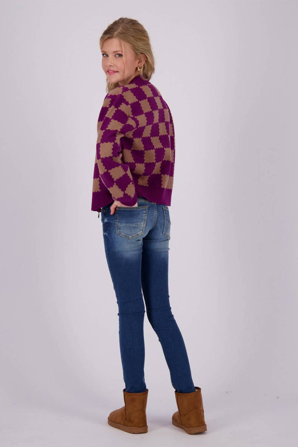 Vingino longsleeve Janneke met printopdruk paars