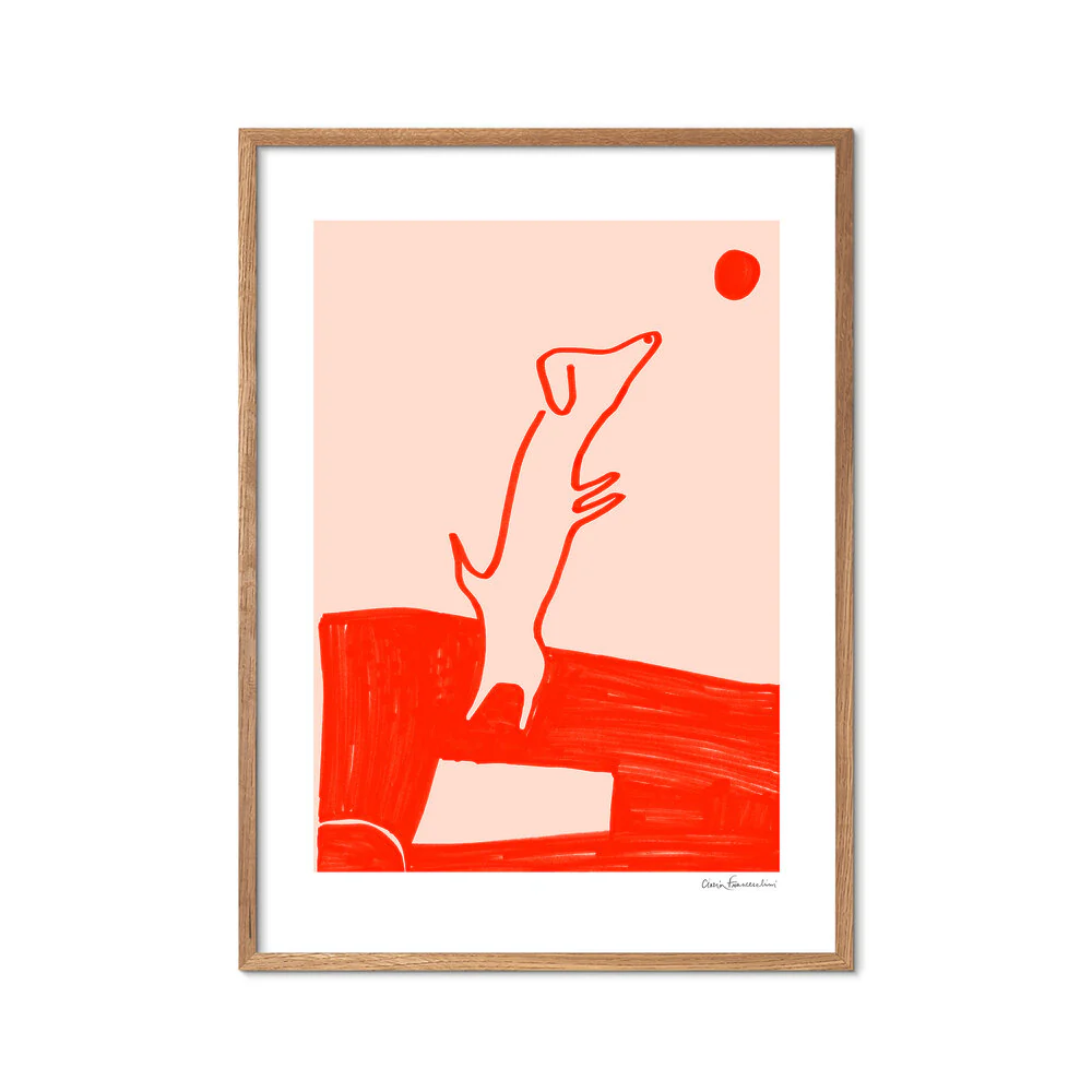 Poster & Frame  Divertissement plakat, rød - 30x40 cm