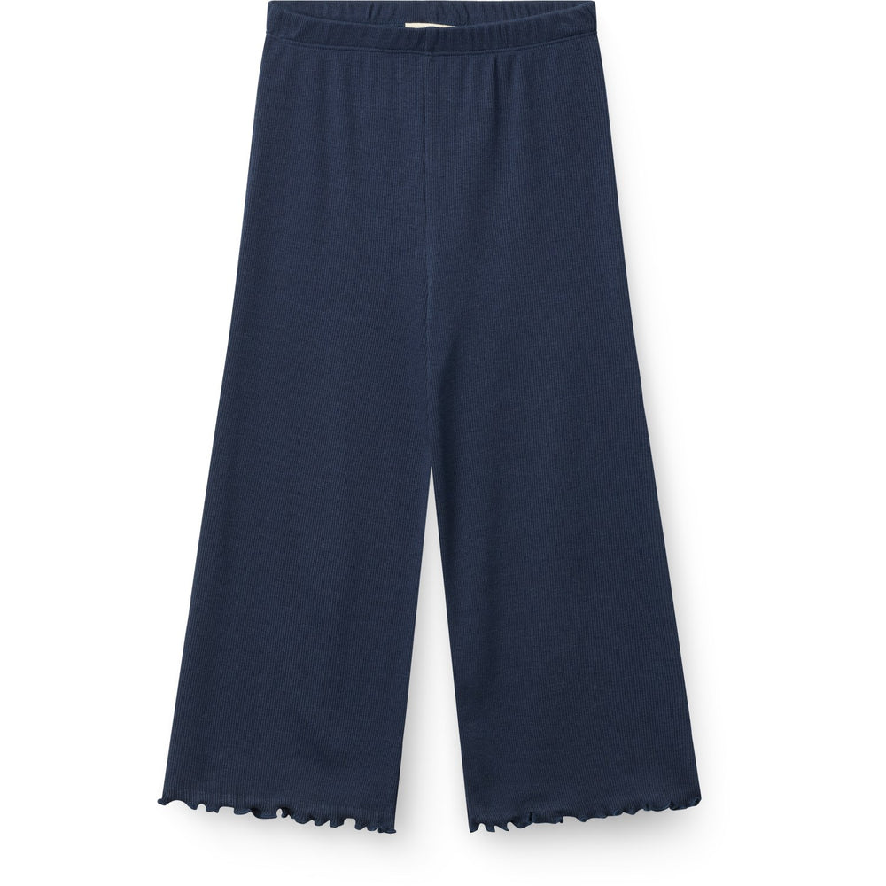 Køb COPENHAGEN COLORS Navy Modal Rib Wide Bukser