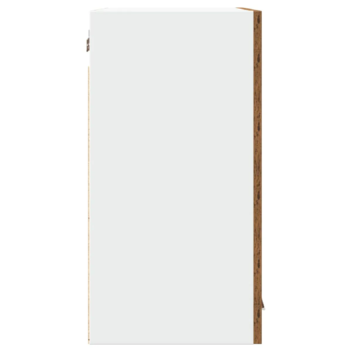 vidaXL Armoire Murale de Cuisine avec Porte en Verre - Vieux Bois