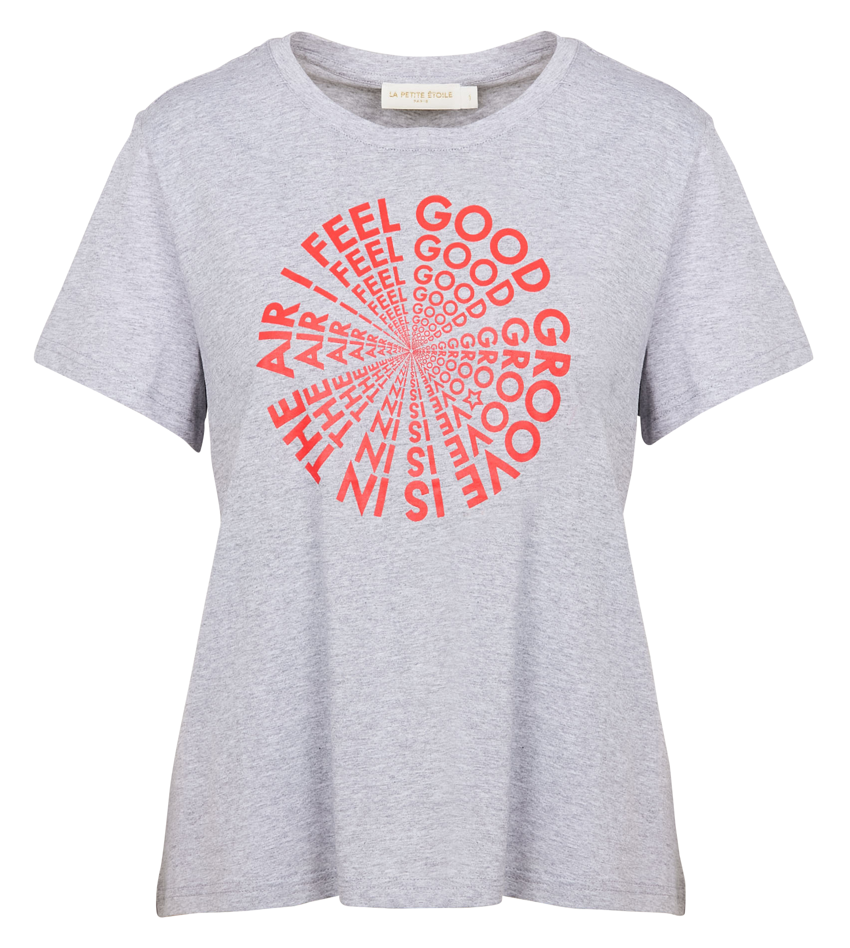 TROOVE - Tee-shirt droit sérigraphié en coton | Gris