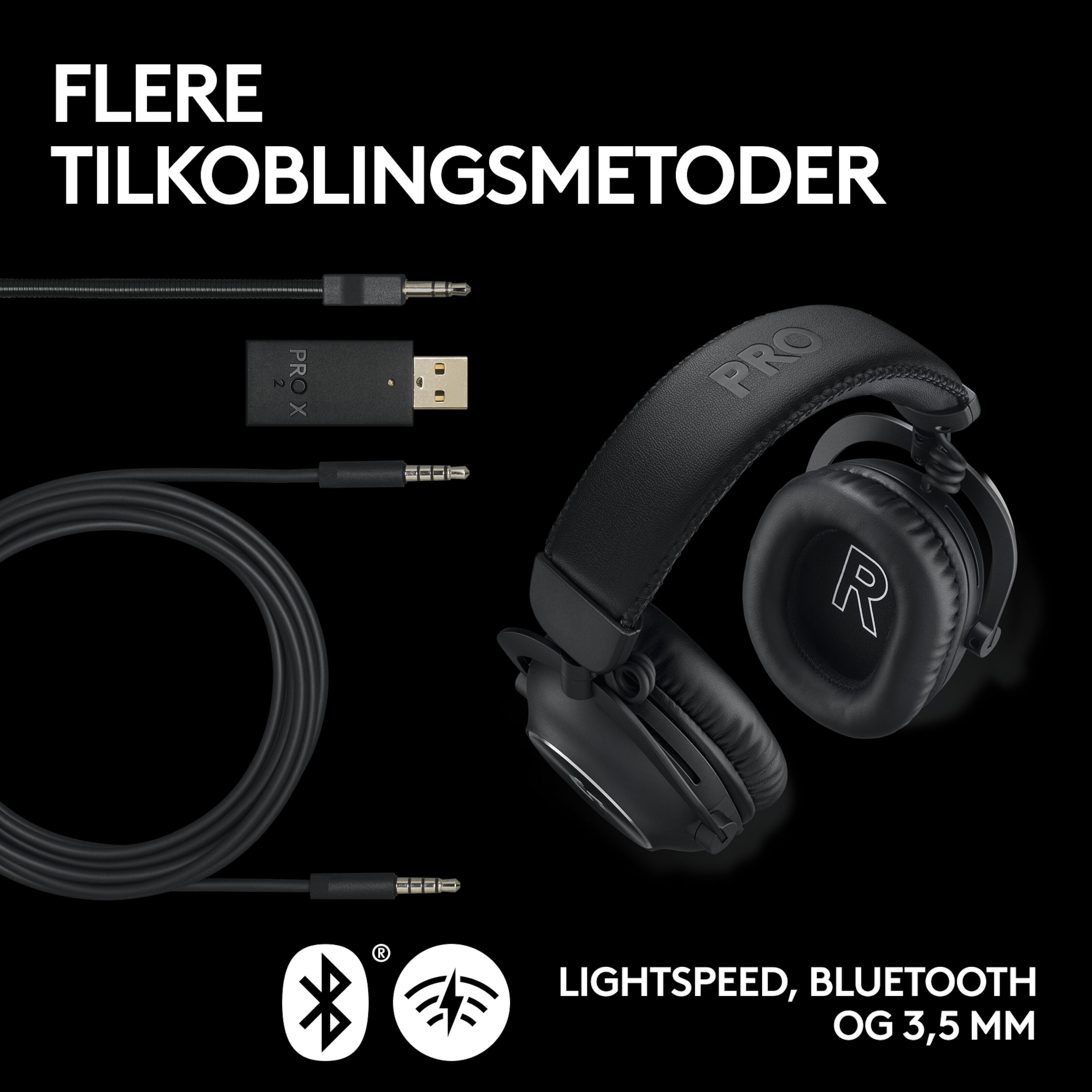 Logitech G Pro X2 Lightspeed Trådløst headset
