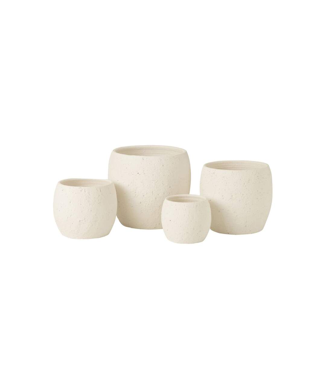 Paris Prix - Cache-pot En Céramique enya 28cm Blanc