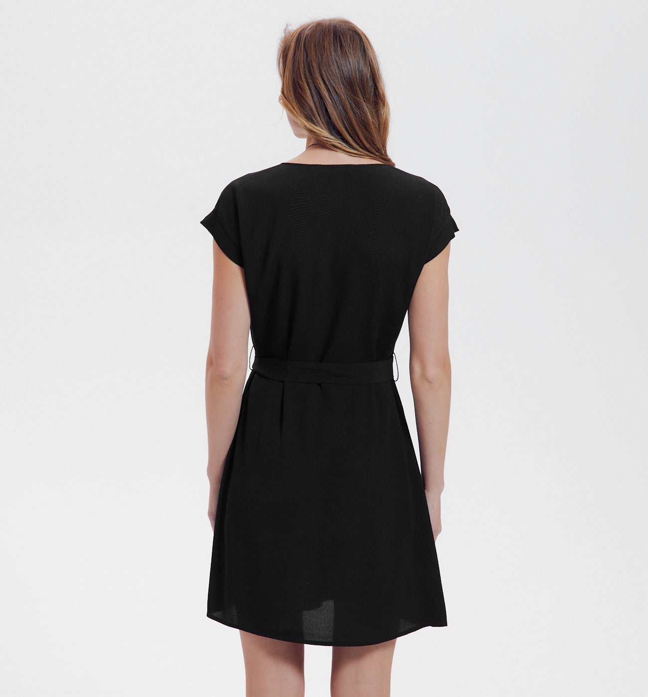 Robe courte unie Femme - Noir