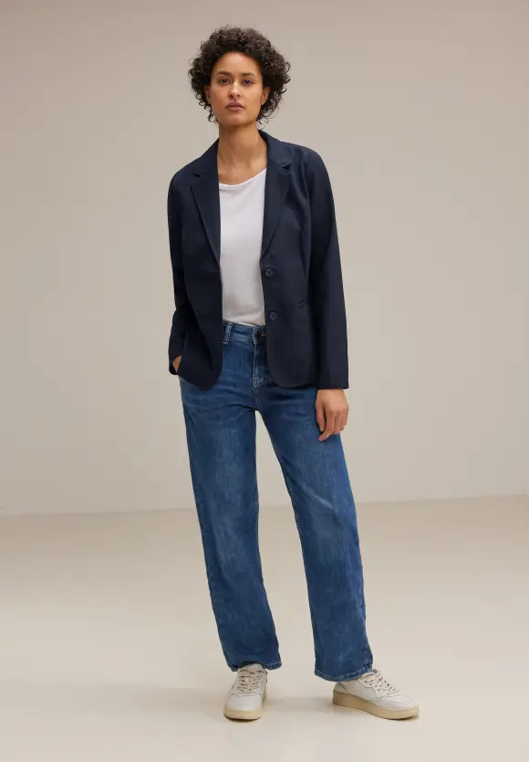 Twill Blazer - deep blue