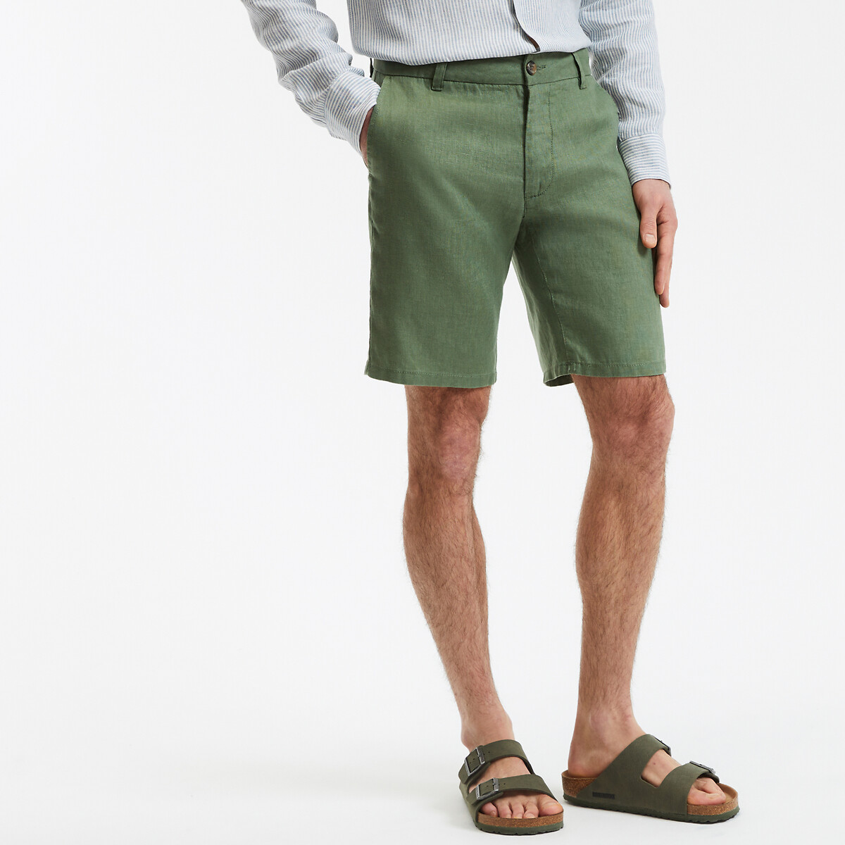 COLEÇÕES LA REDOUTE<br>Bermudas de linho