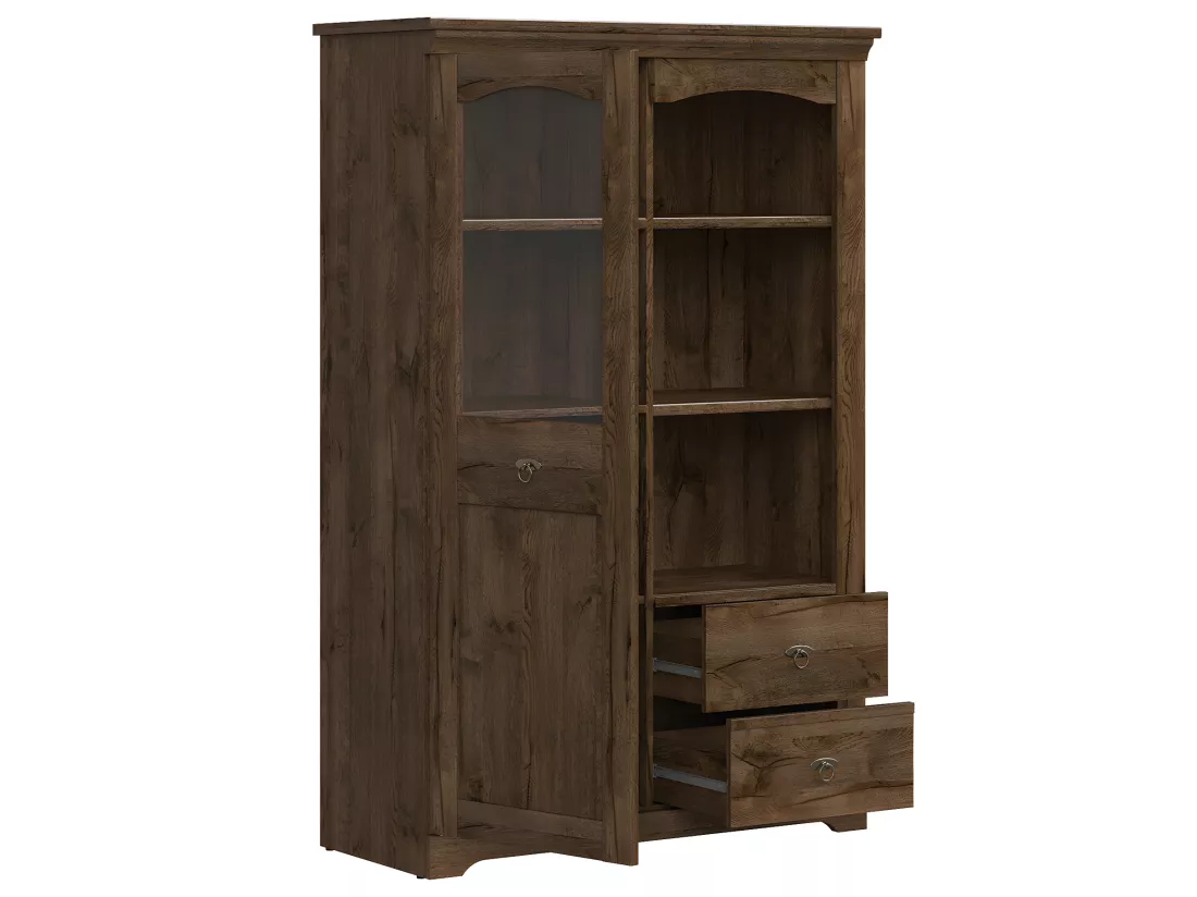Vaisselier 1 porte 2 tiroirs Noé Bois