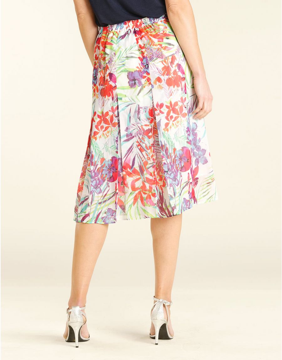 Jupe chic voile imprimé