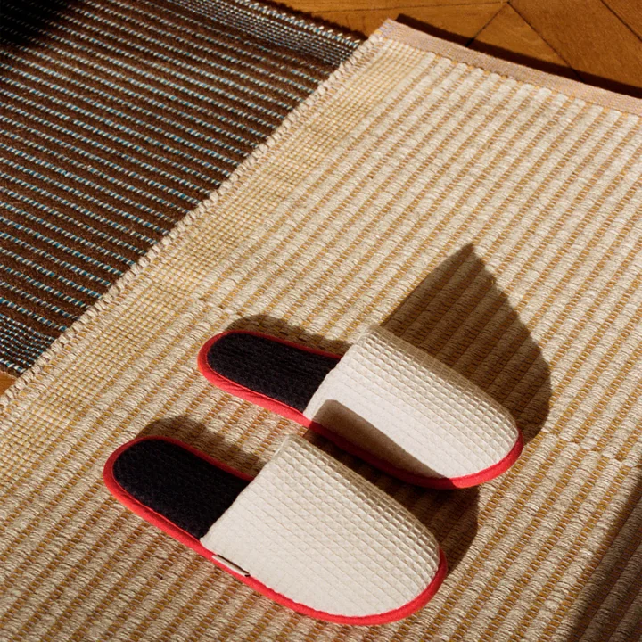HAY - Tapis Fussmatte, schwarz / grün
