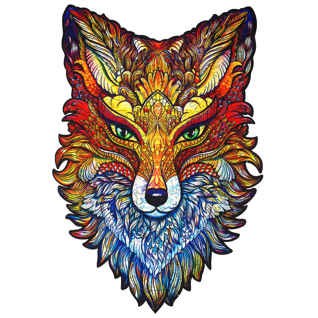 Puzzle en Bois - Renard Ardent Taille M