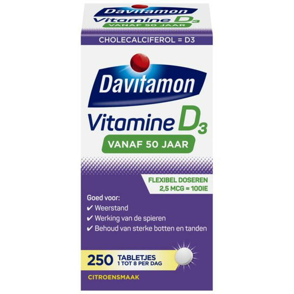 Davitamon Vitamine D3 Vanaf 50 Jaar250 tabletten