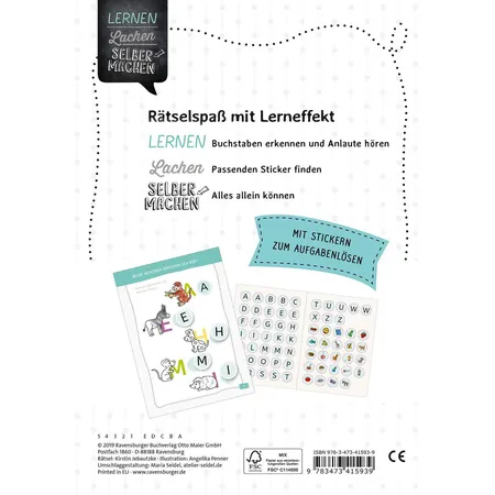 Ravensburger Buchstaben-Sticker-Rätsel