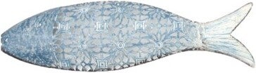 Intratuin tuinwanddecoratie vis Sina donkerblauw 45,5 x 3 x 12,5 cm