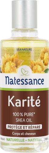 Natessance Huile De Karité Protège Et Répare Corps Et Cheveux Flacon 100ml