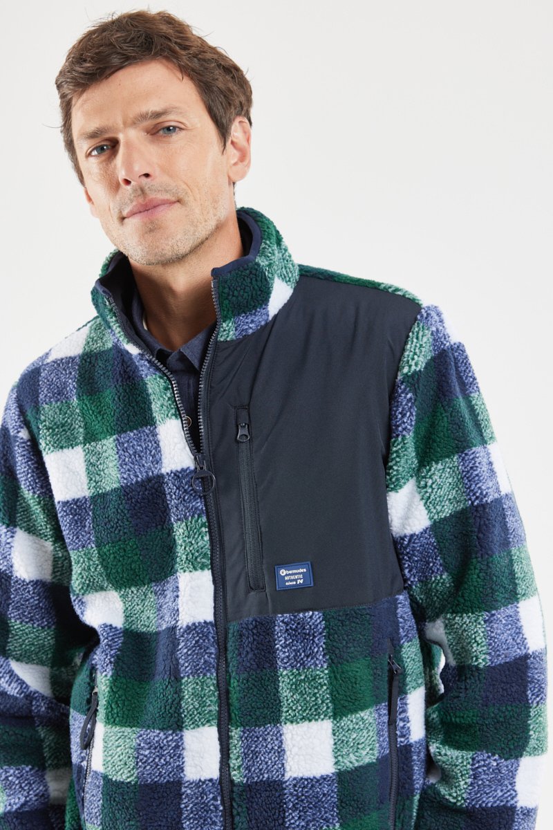 Veste polaire à carreaux PRIMERO