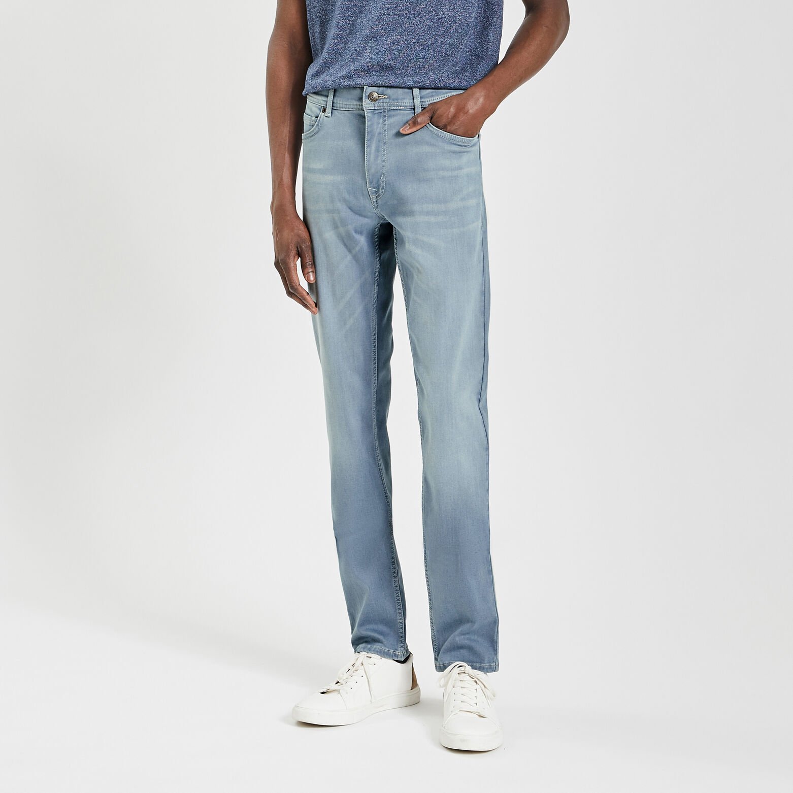 Jean slim urbanflex 4 longueurs Bleu