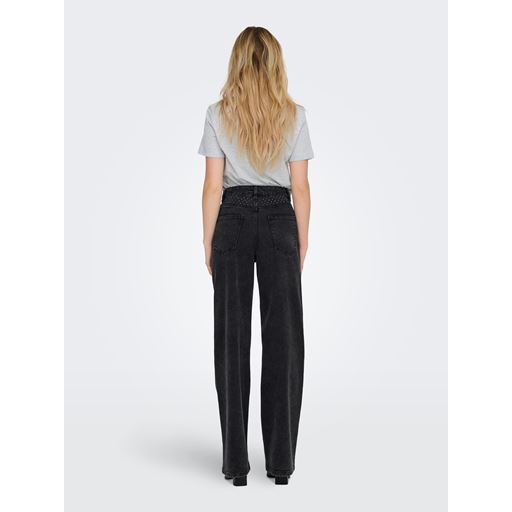 ONLY Hope Rhinestone Jeans, Black, W29/L32