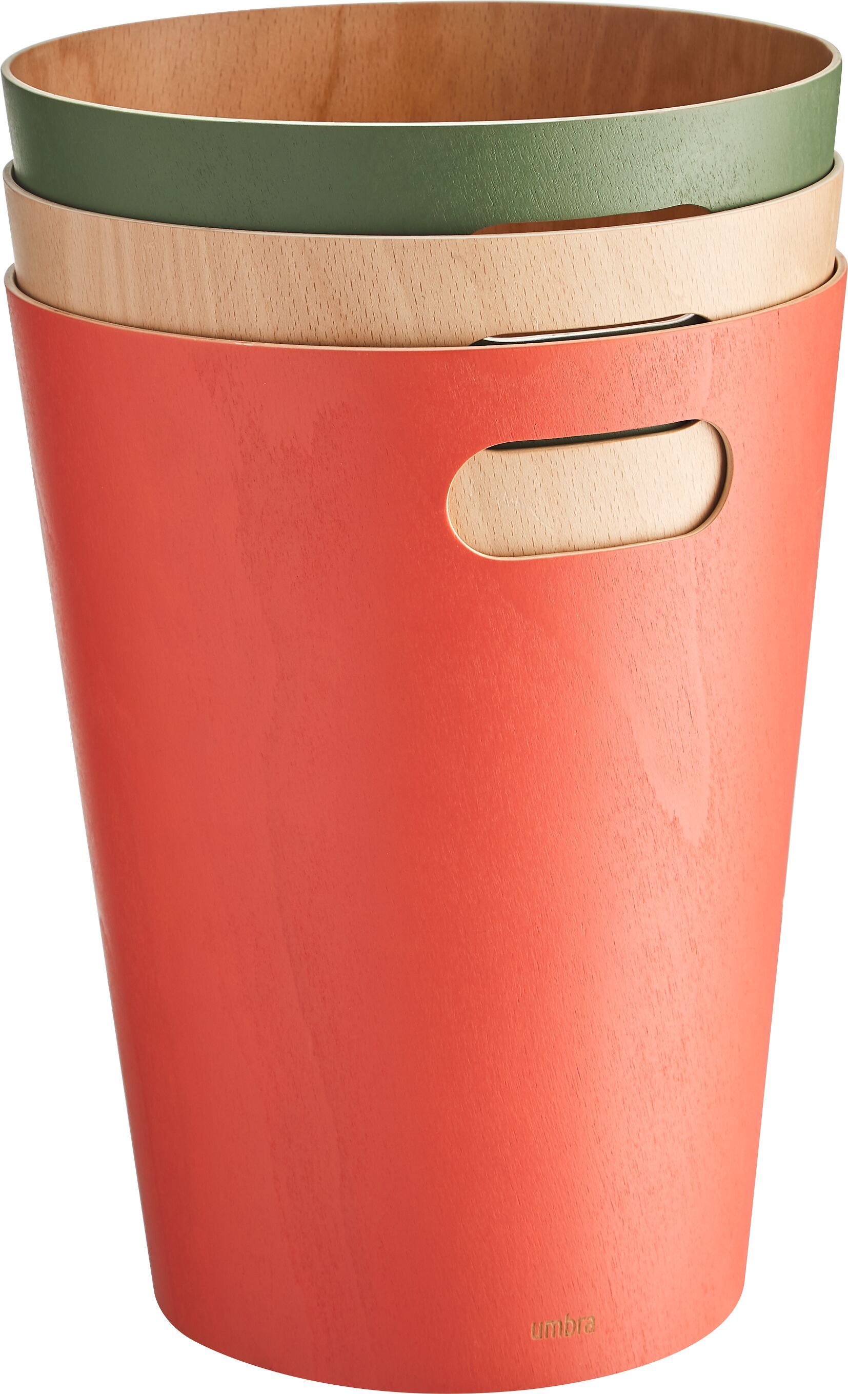 WOODROW Papierkorb - Natur / B: 28.0 cm x T: 23.0 cm x H: 28.0 cm