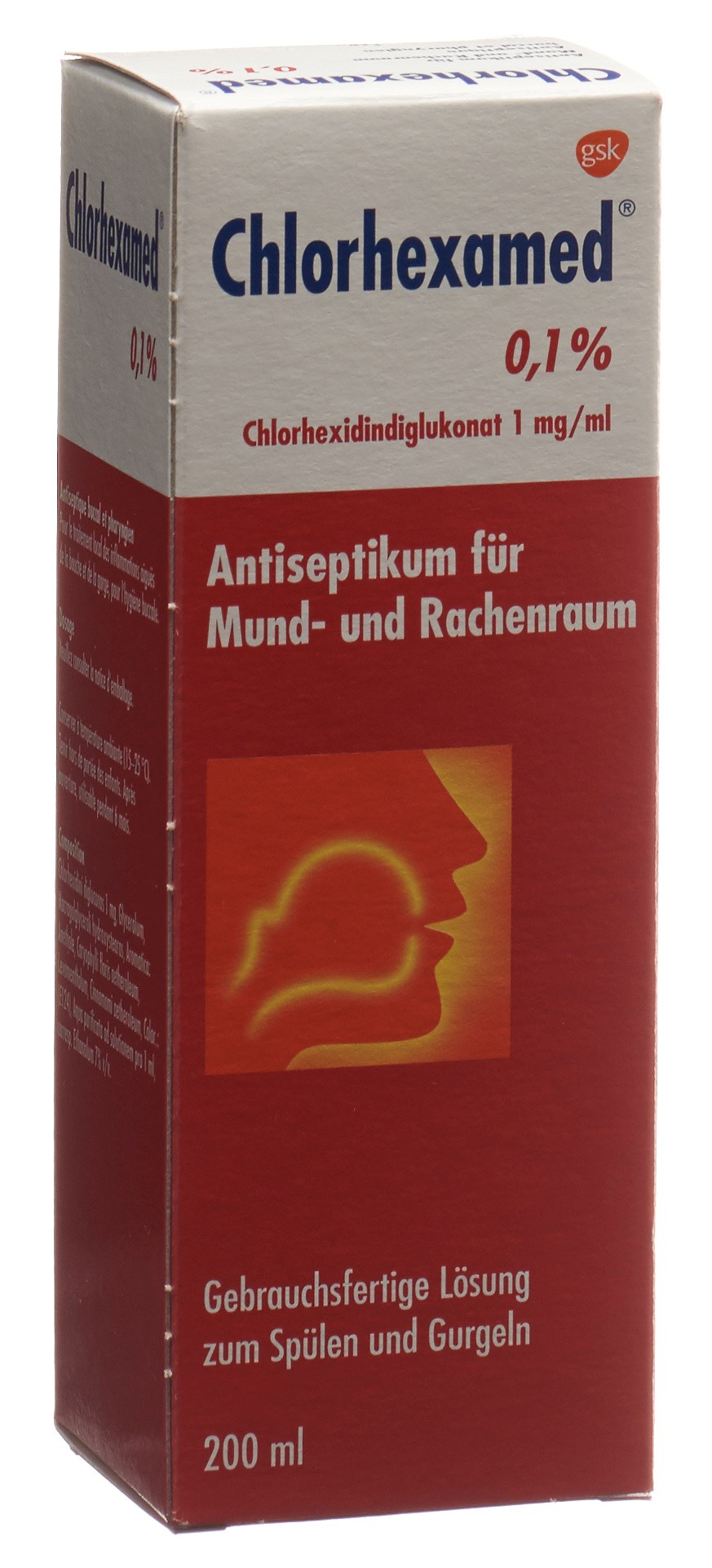CHLORHEXAMED Lös 0.1 % Fl 200 ml<br>200 ml, Flasche, Lösung zur Anwendung in der Mundhöhle