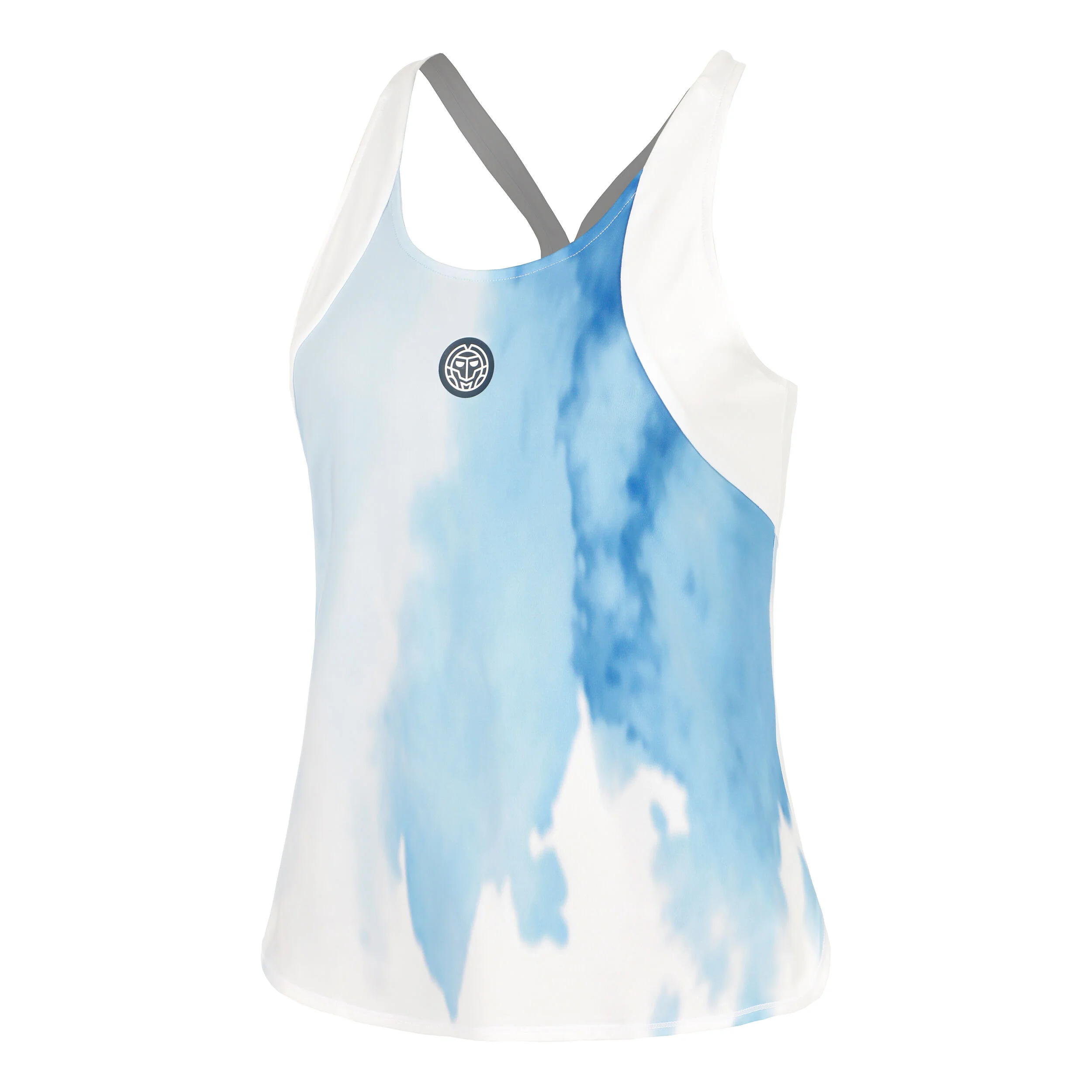 BIDI BADU Watercolour Débardeur Tank Top Femmes - Blanc , Bleu