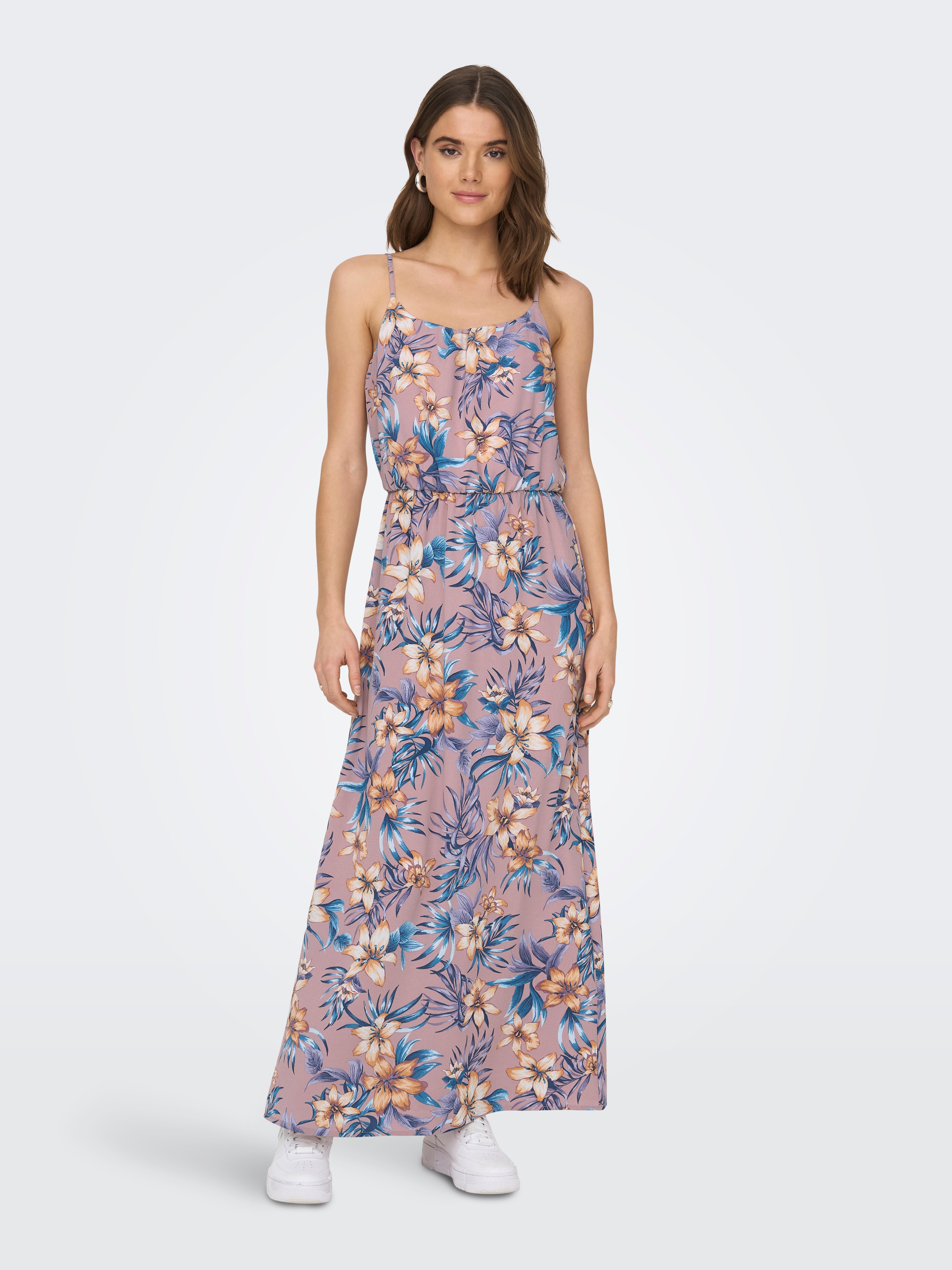 ONLNOVA Langes Kleid Woodrose