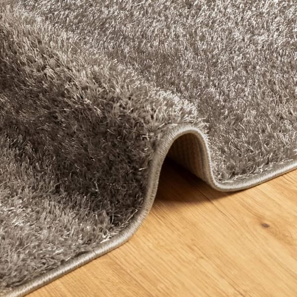 vidaXL Teppe ISTAN med lang luv skinnende utseende grå 160x230 cm