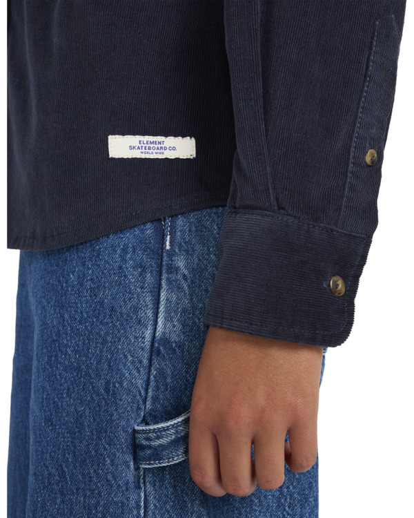 Element Velteen LS Shirt Youth Blue Nights