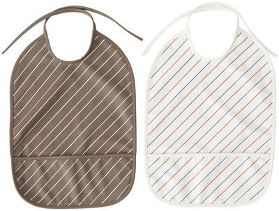 OYOY Smekke 2-pack Stripete, Mellow/Choko